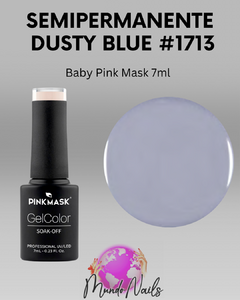 Semi Dusty blue n° 1713 - Baby pink mask 7ml - comprar online