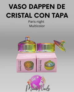 Vaso Dappen cristal multicolor - Paris night