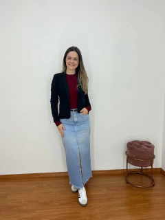 Blazer Cristal - Moletinho de Viscose com elastano forrado - loja online