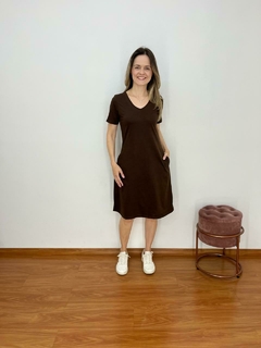 Vestido Mari Decote V - loja online