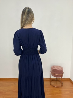 Vestido Rafaela Azul-marinho - Sodeci Moda