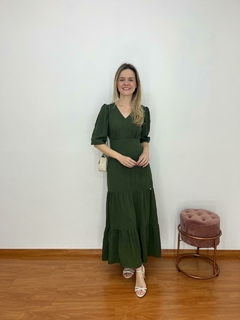 Vestido Rafaela Verde-Militar