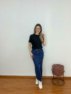 Saia Íris - Jeans escuro - comprar online