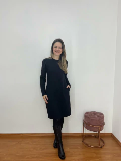 Vestido Moletom manga longa - loja online