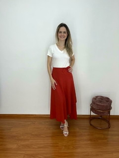 Saia envelope transpassada - Sodeci Moda