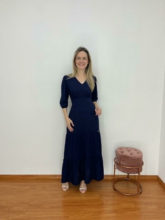 Vestido Rafaela Azul-marinho