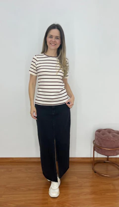 Imagem do Blusa Viscolycra Listrada