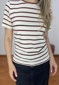 Blusa Viscolycra Listrada - loja online