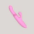 Vibrador Recarregável Vai e Vem com Estimulador Clitoriano e Línguas Giratórias - 7 Vibrações e 7 Modos de Rotação