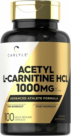 Acetyl L-carnitine HCL 1000 Mg X 100 Caps. | Carlyle Usa