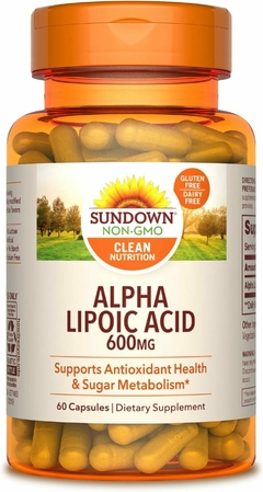 Acido Alpha Lipoico 600 Mg X 60 Cápsulas - Sundown USA