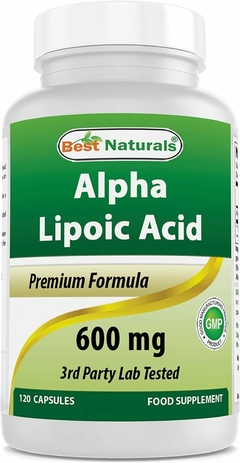 Acido Alpha Lipoico 600 Mg X 120 Cápsulas - Best Naturals USA