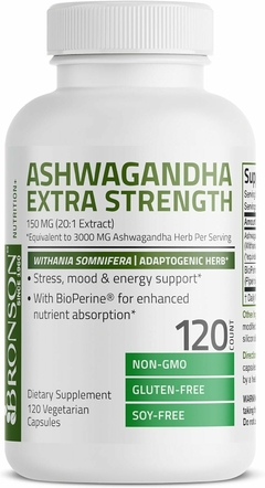 Ashwagandha 3000 Mg X 120 Caps | Bronson Usa