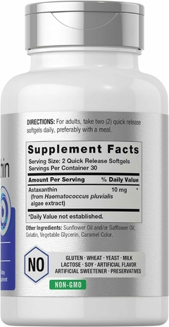 Astaxantina 10 Mg X 60 Capsulas - Horbaach - comprar online