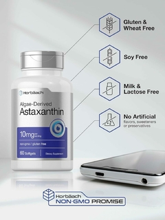 Astaxantina 10 Mg X 60 Capsulas - Horbaach en internet