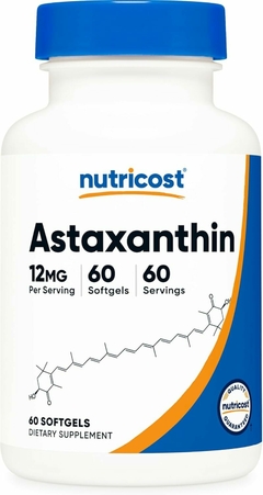 Astaxantina 12 Mg X 60 Capsulas - Nutricost