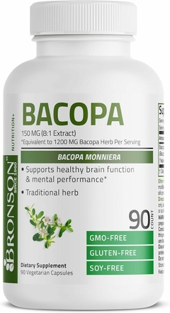 Bacopa Monnieri 1200 mg x 90 Capsules - Bronson