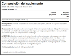 Bee Propolis -propoleo- 600 Mg 120 Capsulas Piping Rock Usa - comprar online