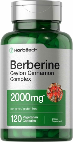 Berberine Ceylon Cinnamon | Horbaach | 2000mg X 120 Capsulas - comprar online
