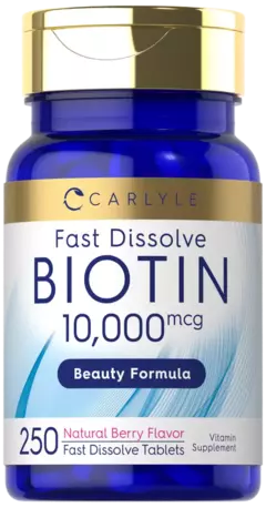 Biotin Max 10,000 Mcg - 250 Tabletas | Carlyle
