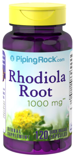 Rhodiola Rosea Root 1000mg X 120 Capsulas - Piping Rock