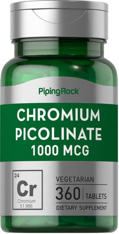 Picolinato De Cromo 1000 Mcg X 360 Tabletas - Piping Rock