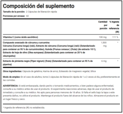 Imagen de Turmeric Curcumin Complex 1500 Mg X 120 Capsulas - Piping Rock
