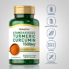 Turmeric Curcumin Complex 1500 Mg X 120 Capsulas - Piping Rock - HealthCabin Suplementos Argentina