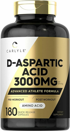 Acido D-Aspartico 3000 (por porcion) mg x 180 Capsulas