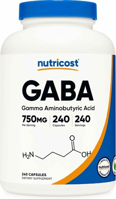 Gaba (gamma-amino-butírico) 750mg X 240 Caps - NutriCost