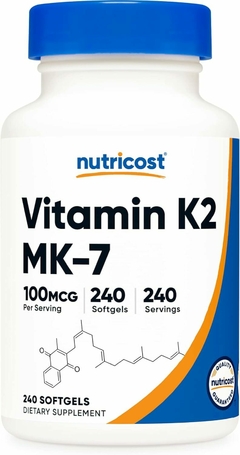 Vitamina K2 100 Mcg Mk-7 X 240 Caps - Nutricost