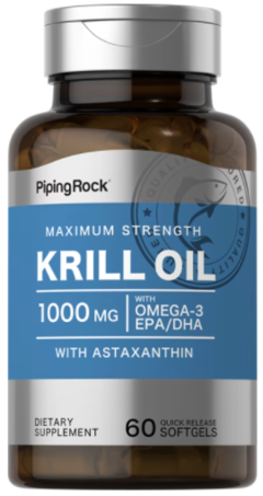 Krill Oil 1000mg X 60 Caps - Piping Rock Usa - Aceite Krill