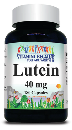Luteina 40 Mg X 180 Capsulas - Vitamins Because