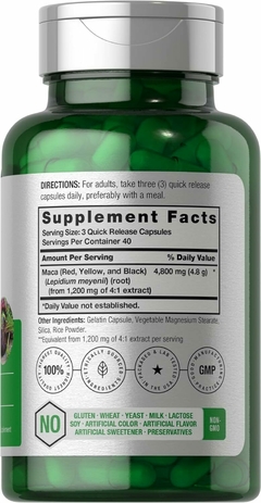 Maca 4800mg x 120 Cápsulas - Horbaach - comprar online
