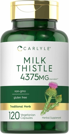 Cardo Mariano - Milk Thistle 4375mg x 120 Capsulas | Carlyle