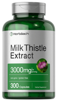 Cardo Mariano - Milk Thistle 3000mg x 300 Capsulas Horbaach