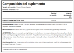 Lindberg - Nac N-acetyl Cysteine 600 Mg X 120 Capsulas - comprar online