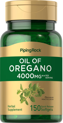 Oil Of Oregano 2000 Mg X 150 Softgels - Piping Rock - Aceite de oregano