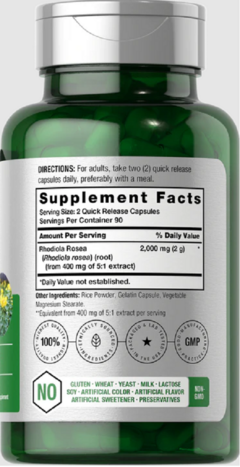 Rhodiola Rosea Root 2000mg X 180 Capsulas - Horbaach - comprar online