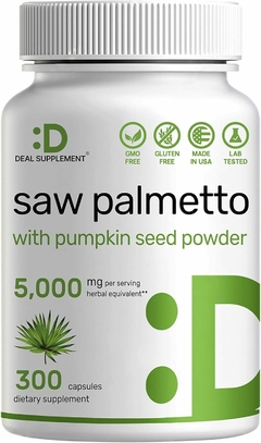 Saw Palmetto 5000mg X 300 Capsulas - Deal Supplements