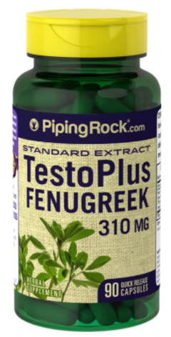 Testoplus Fenugreek Extract 310 Mg X 90 Caps. - Piping Rock - Fenogreco