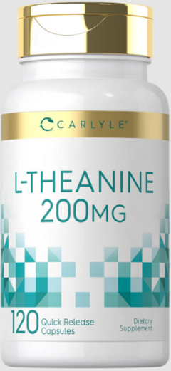 L-teanina / L-Theanine 200 Mg x 120 Capsulas | Carlyle