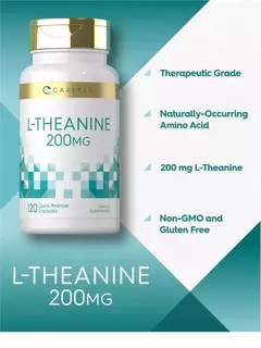L-teanina / L-Theanine 200 Mg x 120 Capsulas | Carlyle - tienda online