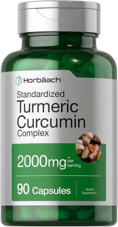 Turmeric Curcumin C/ Bioperine 2000mg x 90 Caps. - Horbaach