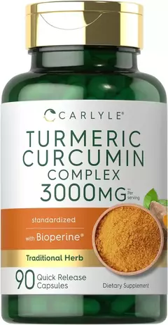 Turmeric Curcumin Complex 3000 Mg X 90 Capsulas - Carlyle