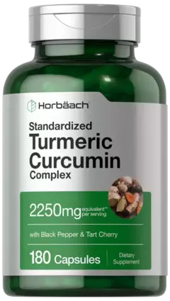 Turmeric Curcumin C/ Bioperine 2250mg x 180 Caps. - Horbaach