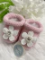Sapatinho em Tricô com Florzinha - Love Chic Kids