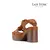 SANDALIA TACO CUADRADO PLATAFORMA PULSERA Y HEBILLA CAMEL (ADALUZ) - ModalShop