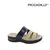 SANDALIA BAJA CAPSULA Y TIRAS CON VELCRO BEIGE CON NEGRO CHAROL (599004) - comprar online