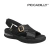 Sandalias Piccadilly Soft Step Cápsula Negro Charol - ModalShop